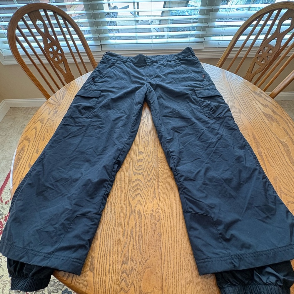 Obermeyer Men's 2XL Black Cargo II Pockets Zip Snowboard Ski Snow Pants